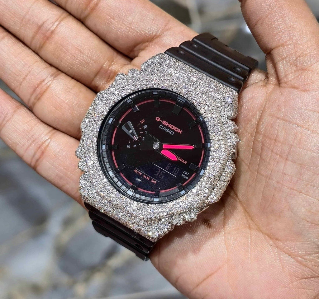 VVS-1 Moissanite Diamond Watch With Box & Papers