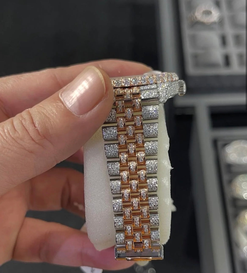 VVS-1 Diamond Watch With Box & Papers