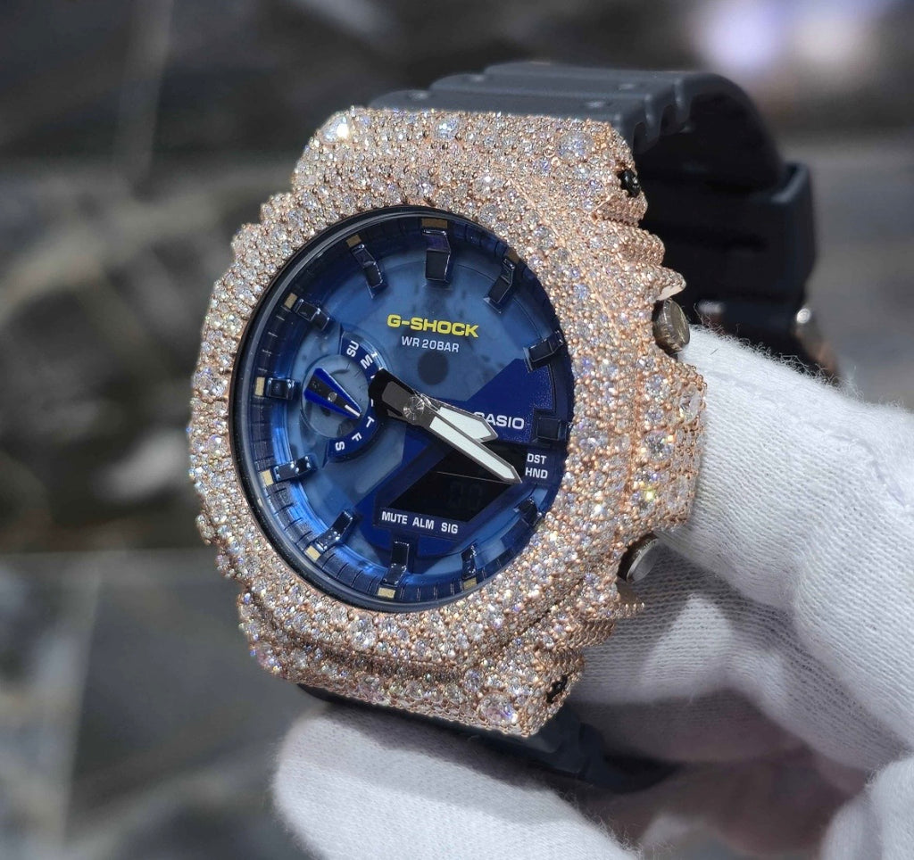 VVS-1 Moissanite Diamond Watch With Box & Papers