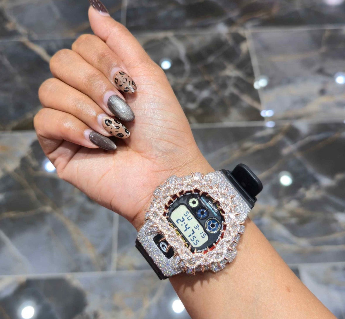 VVS-1 Moissanite Diamond Watch With Box & Papers