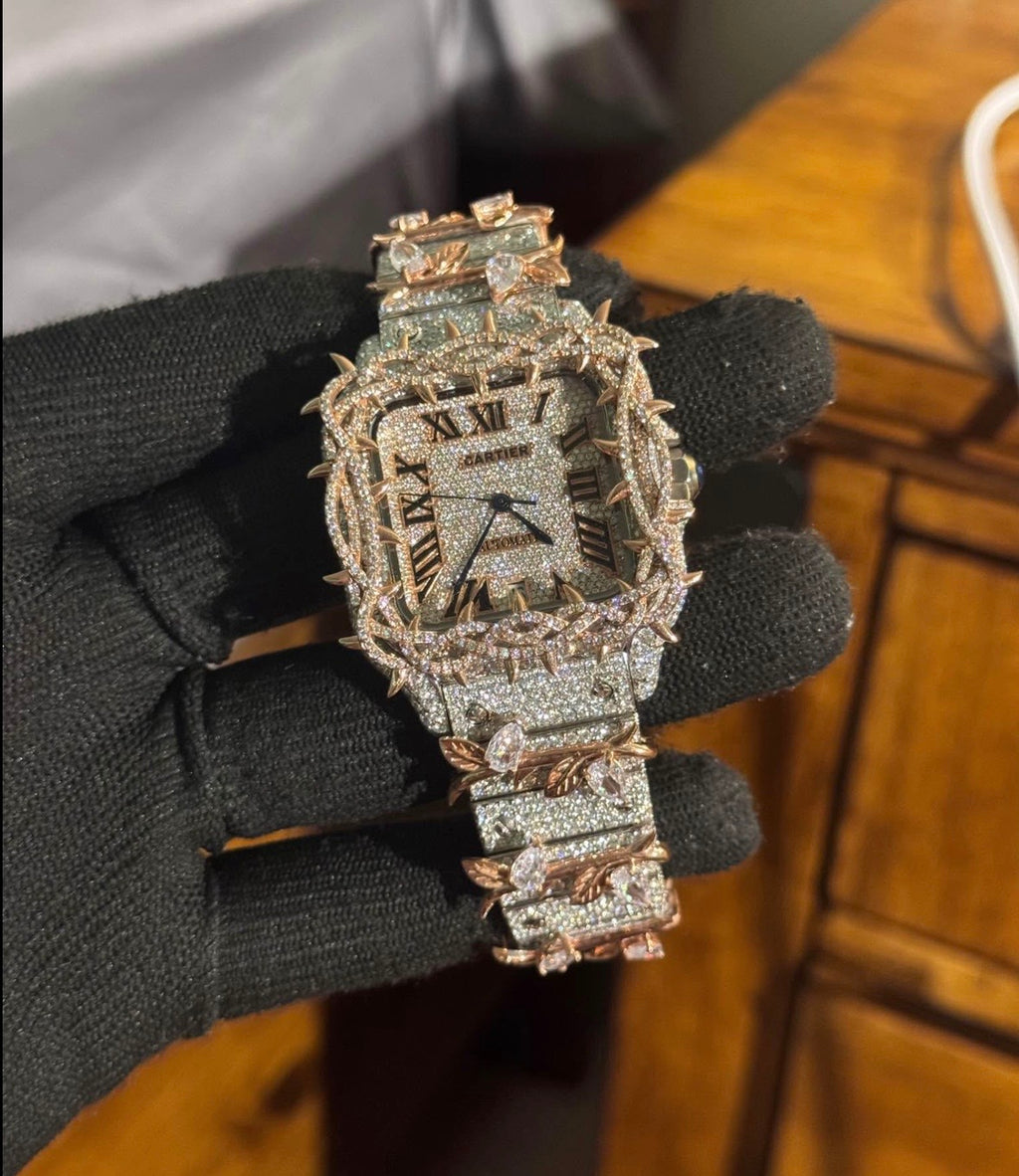 VVS-1 Moissanite Watch With Box & Papers
