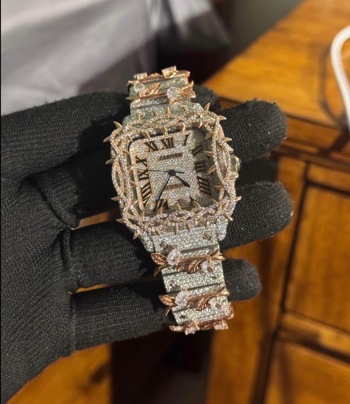 VVS-1 Moissanite Watch With Box & Papers