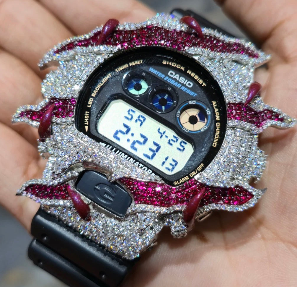 Authentic G-Shock Watch – Custom Dark Pink & White Stone Timepiece

Regular Price