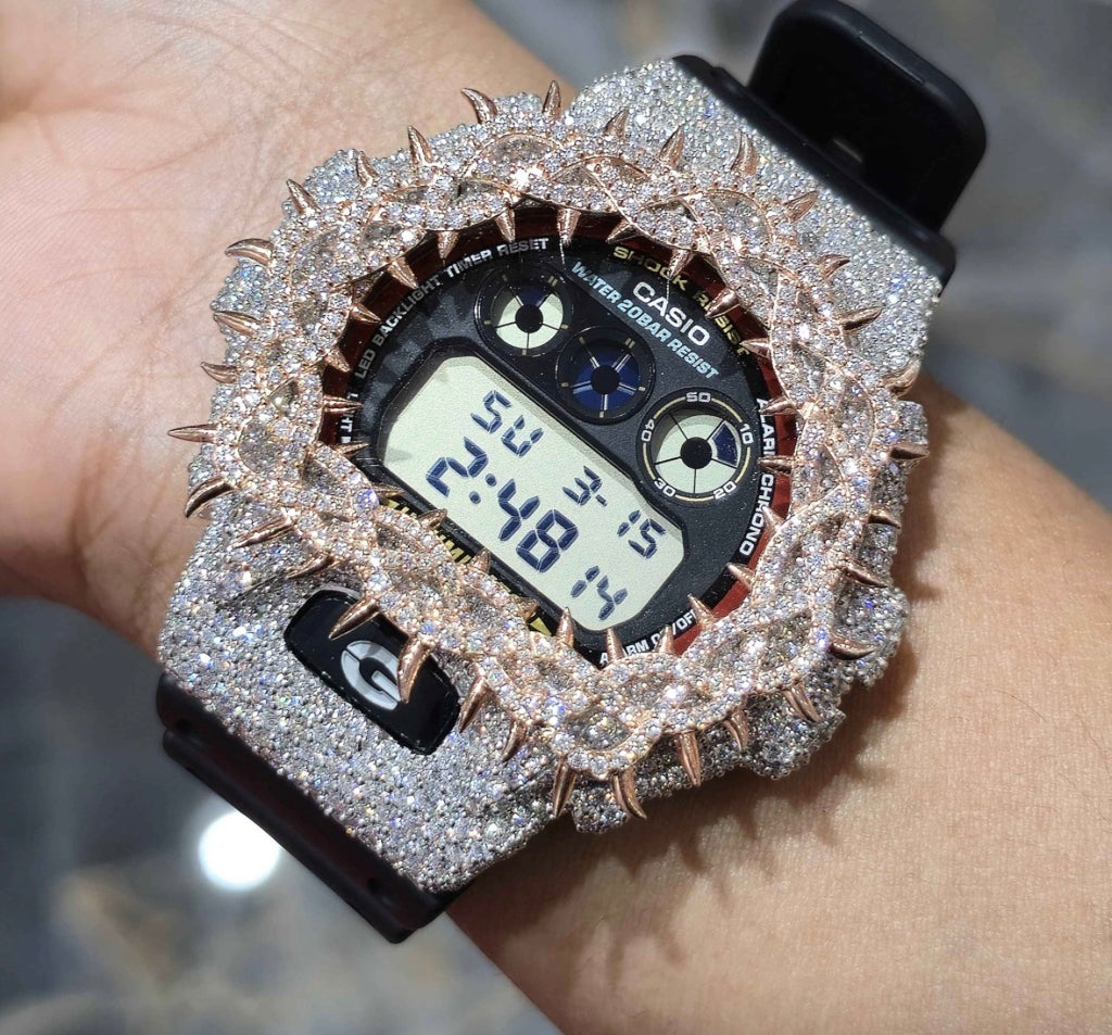Moissanite Custom  Bezel G-Shock Watch