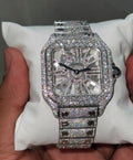 VVS-1 Moissanite Diamond Watch With Box & Papers