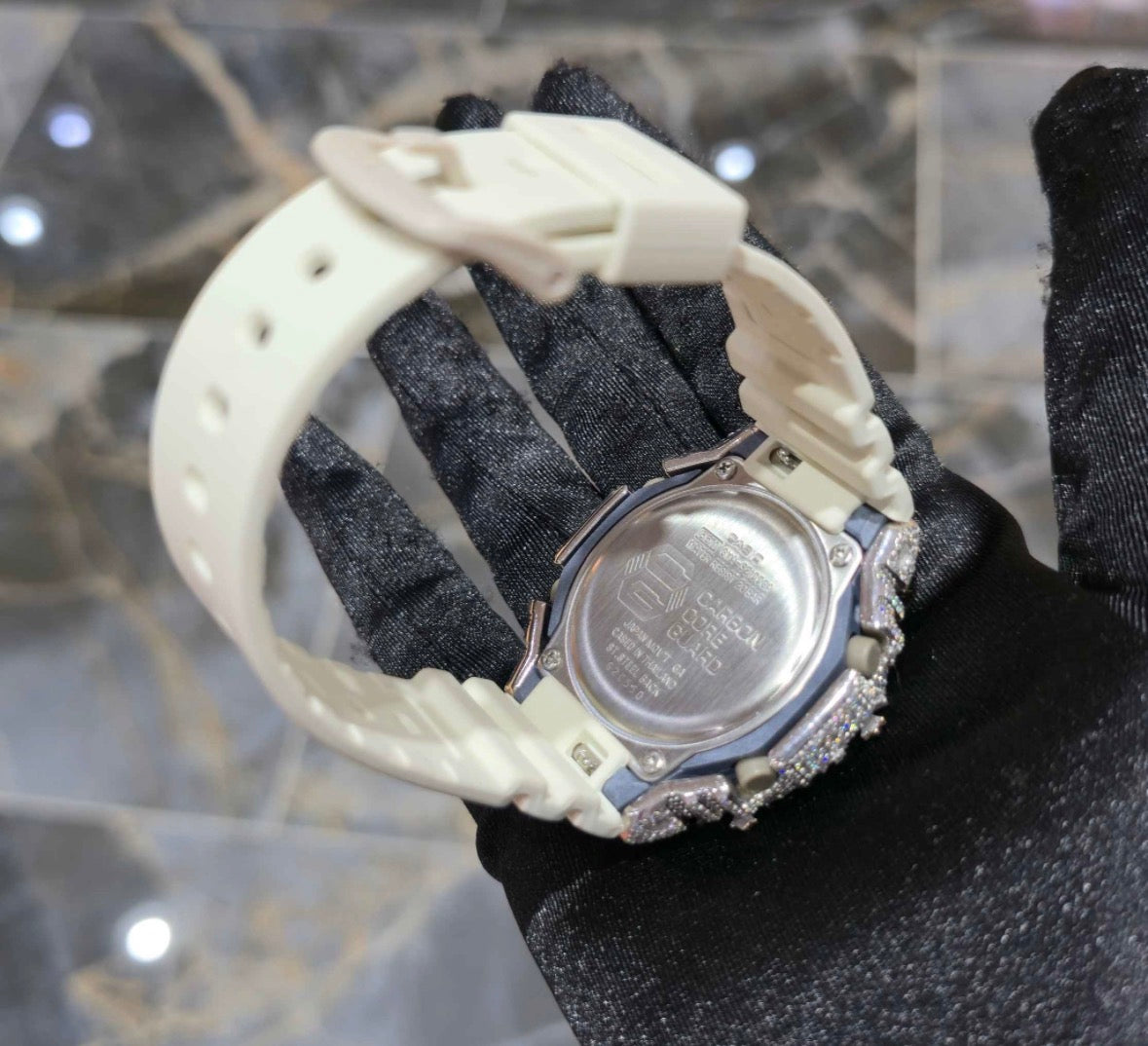 Moissanite Custom  Bezel G-Shock Watch