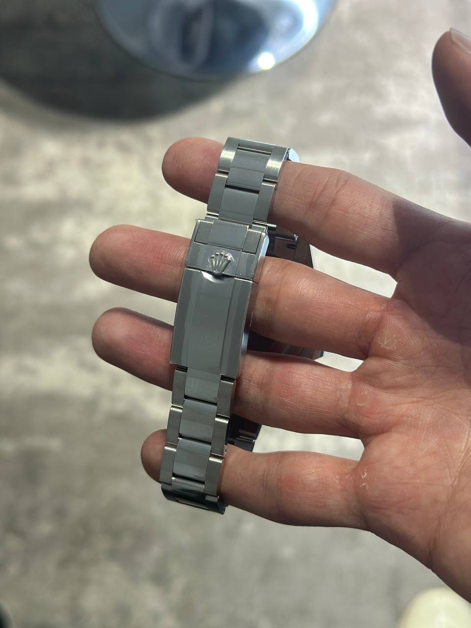 Silver Black Face Watch