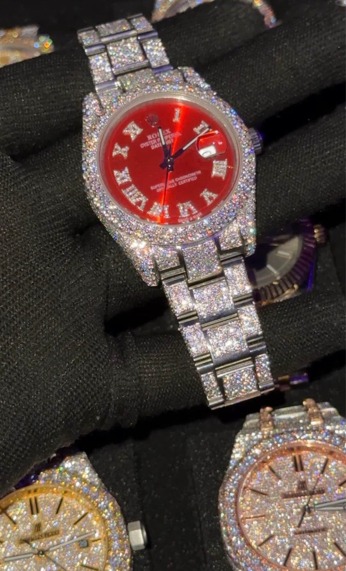 VVS-1 Moissanite Watch With Box & Papers