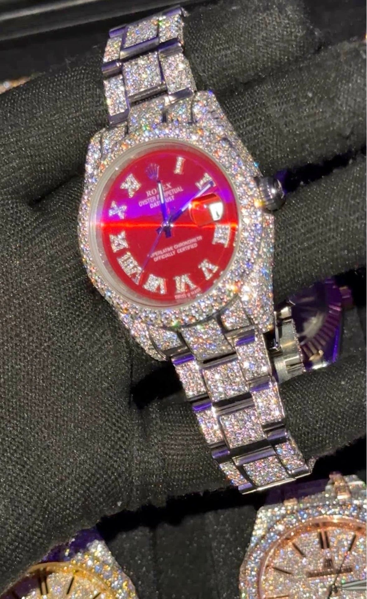 VVS-1 Moissanite Watch With Box & Papers