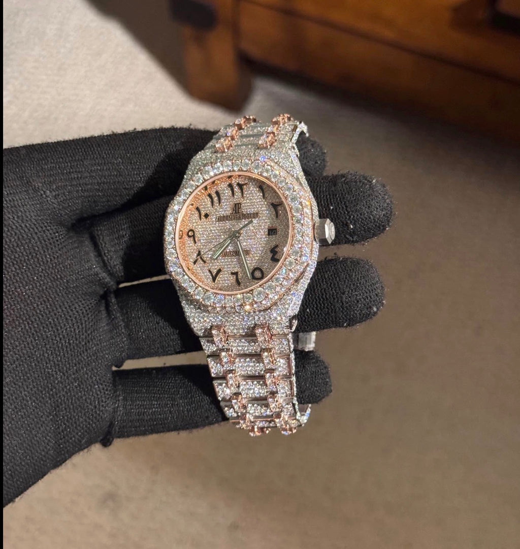 VVS-1 Moissanite Watch With Box & Papers