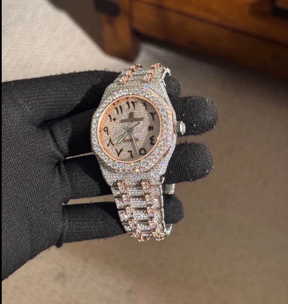 VVS-1 Moissanite Watch With Box & Papers