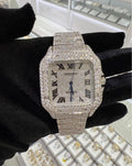 VVS-1 Moissanite Diamond Watch With Box & Papers