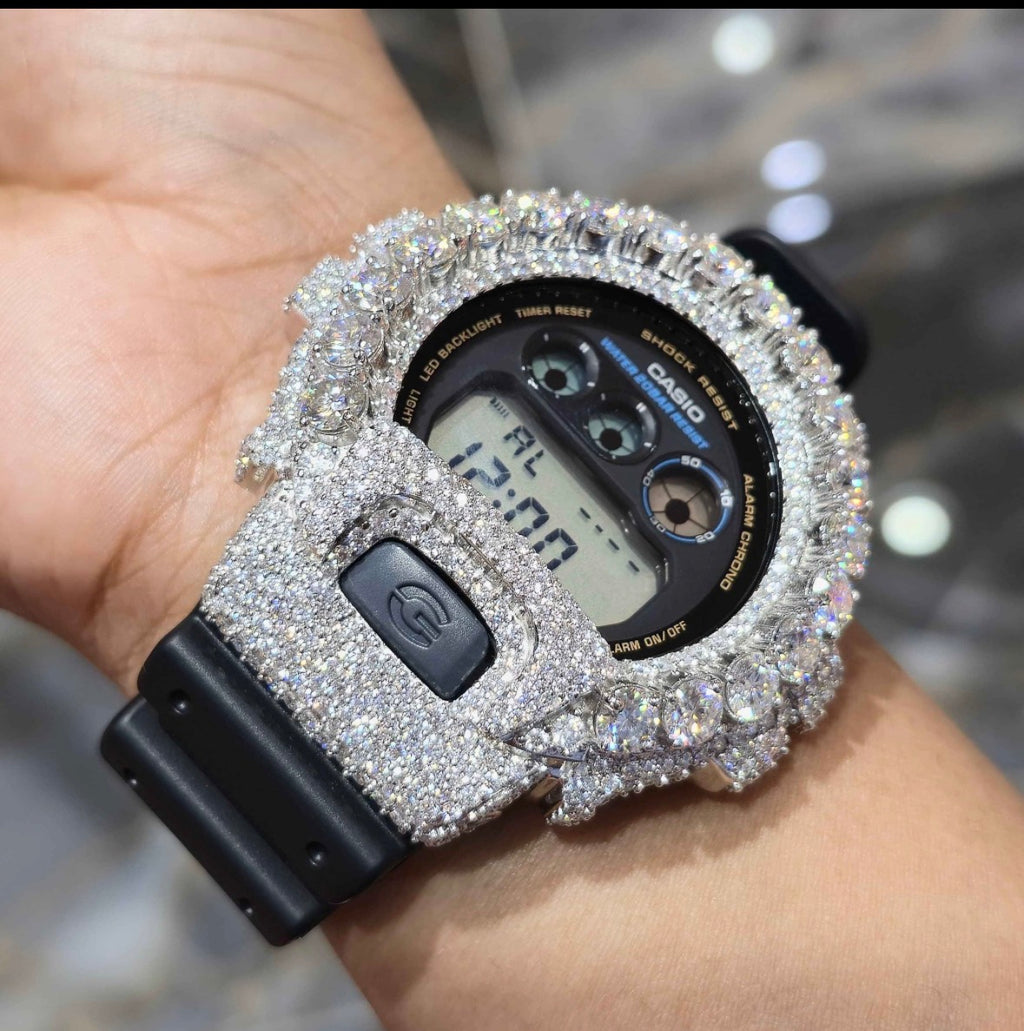Moissanite Custom  Bezel G-Shock Watch