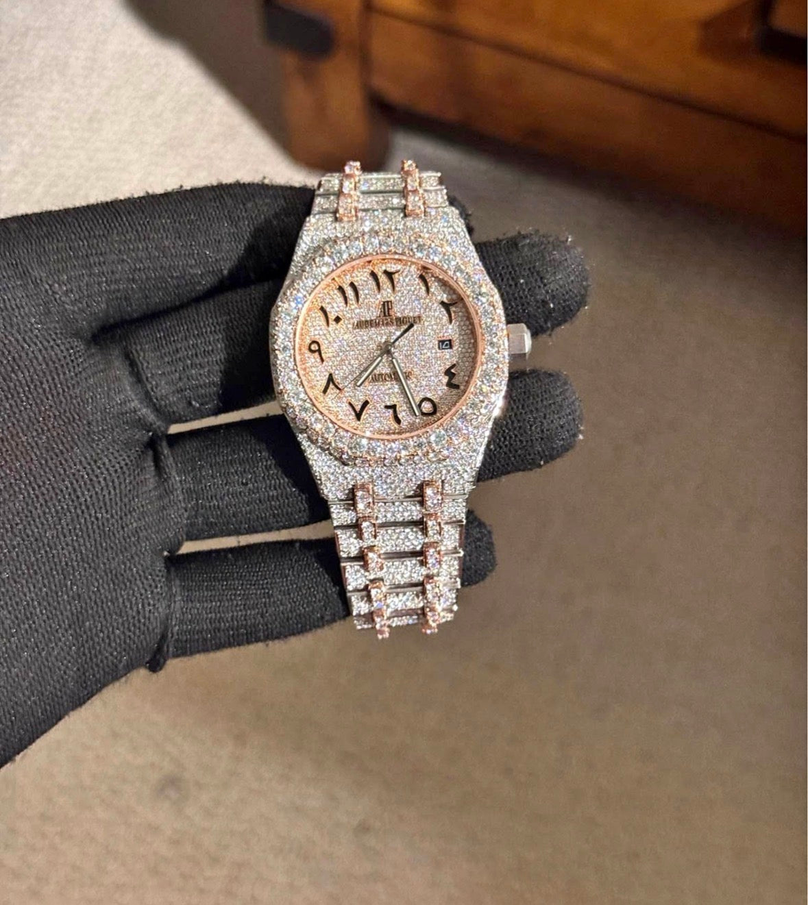 VVS-1 Moissanite Watch With Box & Papers