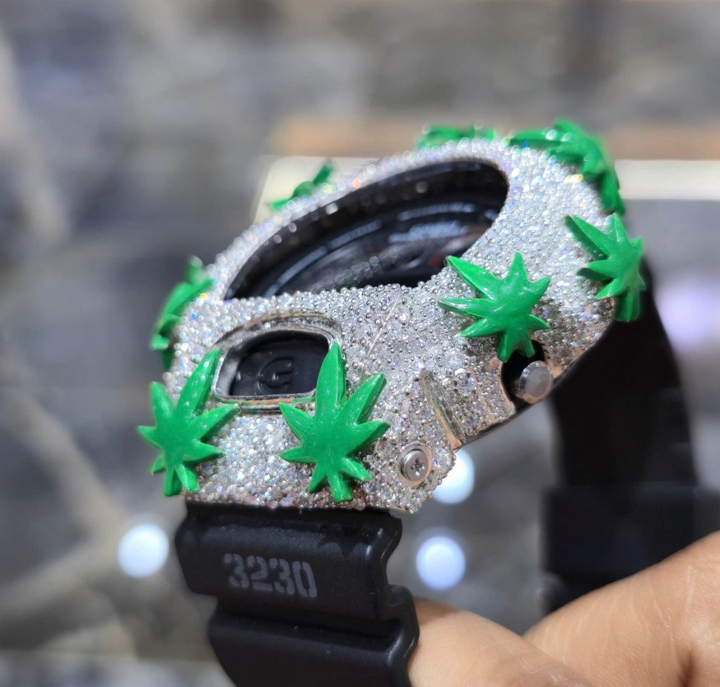 Moissanite Custom  Bezel G-Shock Watch