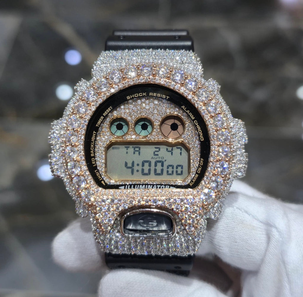 VVS-1 Moissanite Diamond Watch With Box & Papers