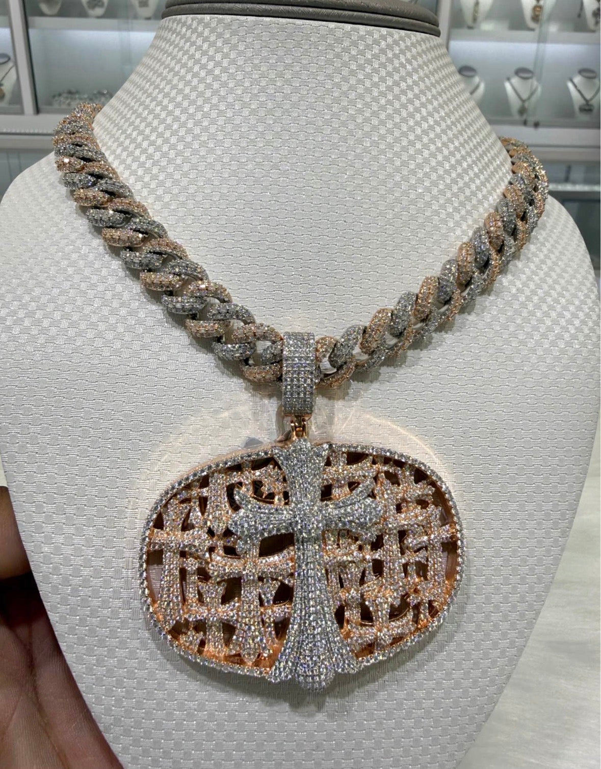 VVS-1 Moissanite Diamond Custom Chain & Cuban