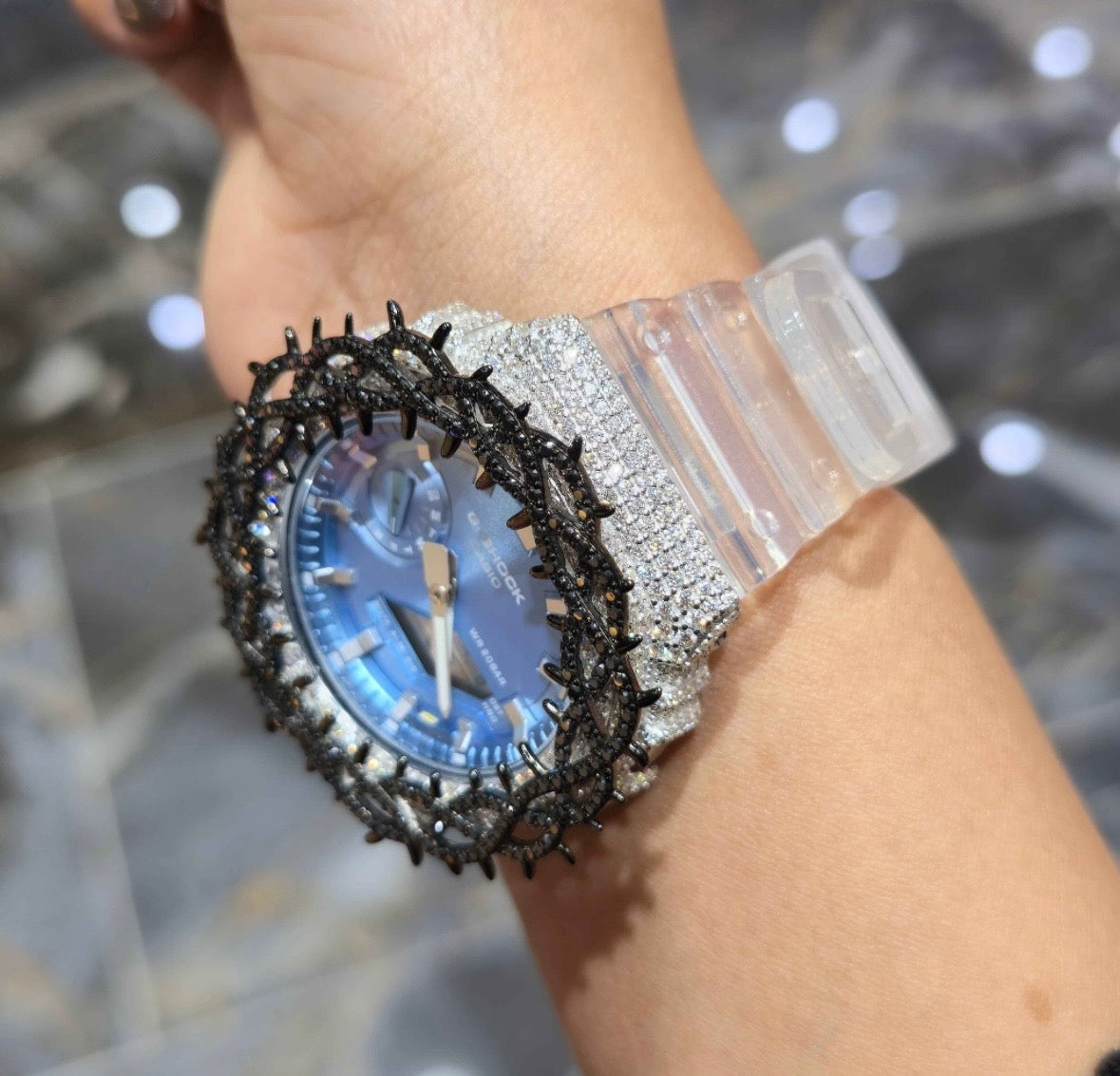 VVS-1 Moissanite Diamond Watch With Box & Papers