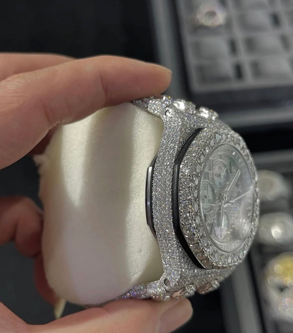 VVS-1 Diamond Watch With Box & Papers