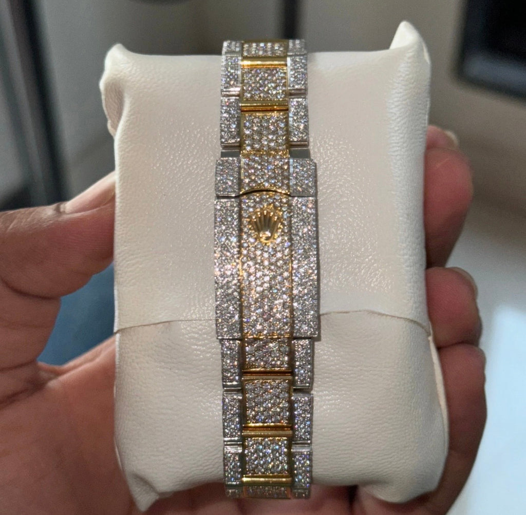 VVS-1 Moissanite Diamond Watch With Box & Papers