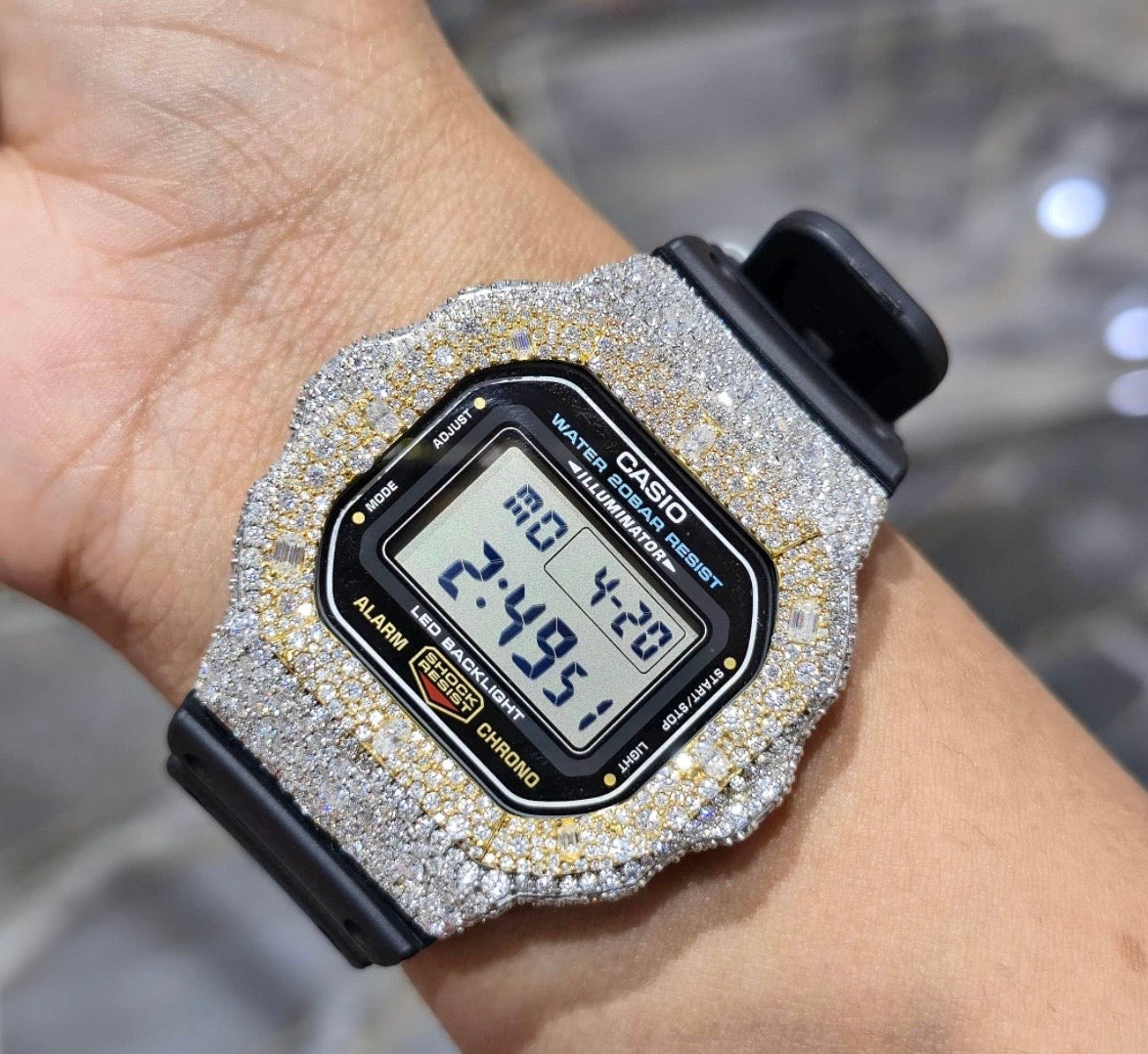 VVS-1 Moissanite Diamond Watch With Box & Papers