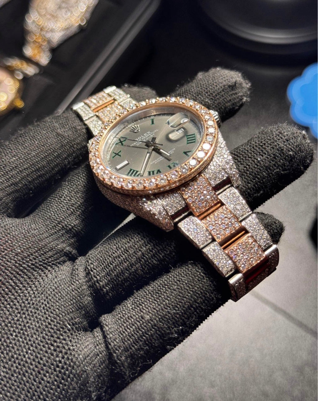 VVS-1 Moissanite Watch With Box & Papers
