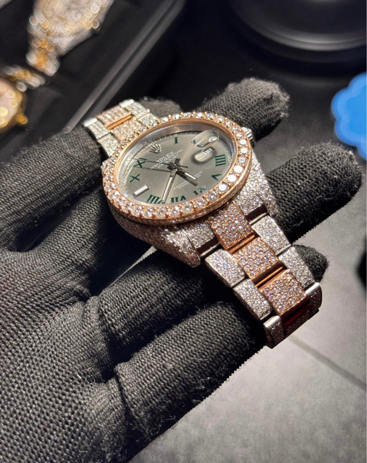 VVS-1 Moissanite Watch With Box & Papers