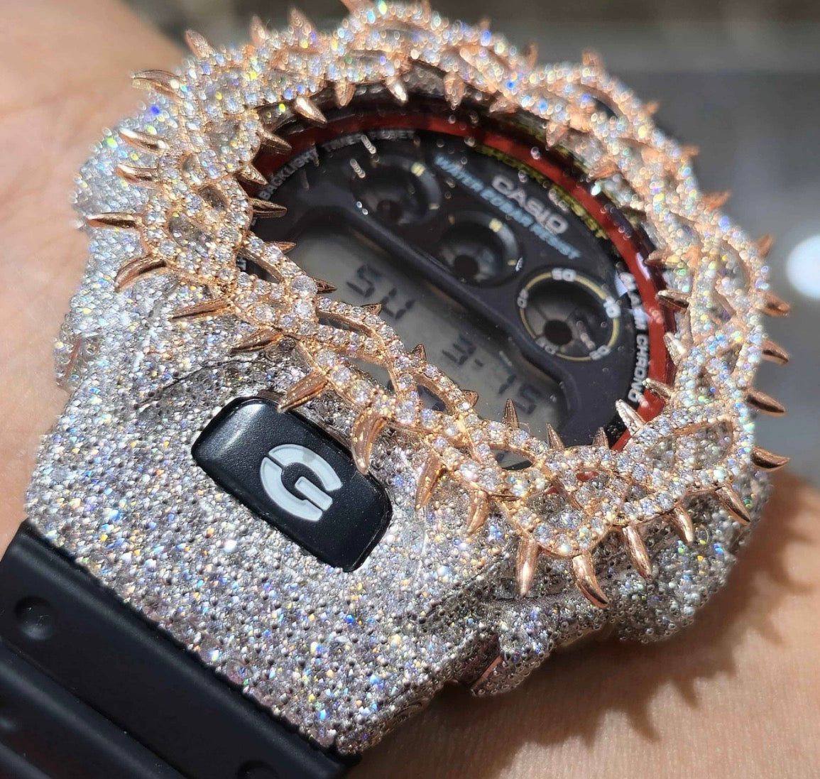 Moissanite Custom  Bezel G-Shock Watch
