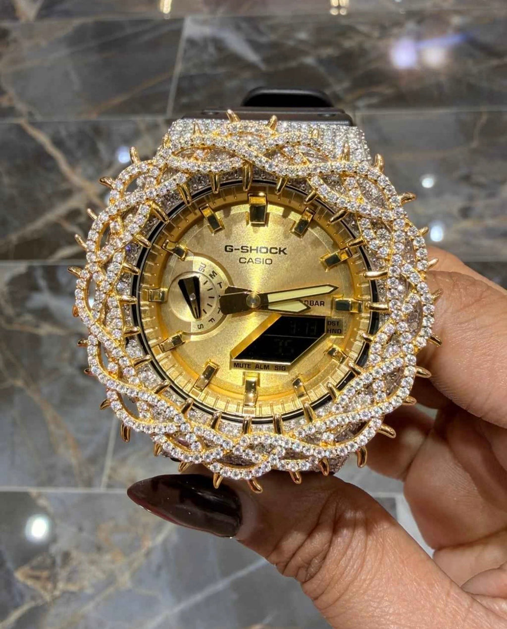 VVS-1 Moissanite Diamond Watch With Box & Papers