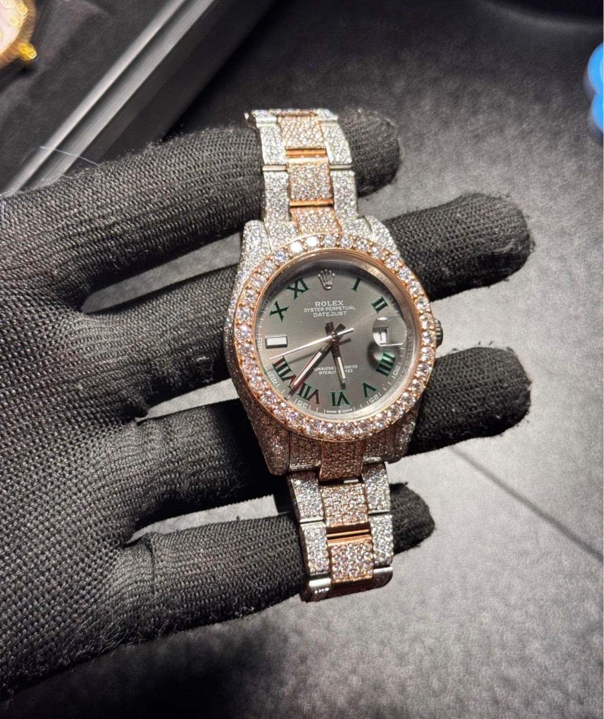 VVS-1 Moissanite Watch With Box & Papers
