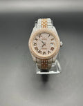 TWO-TONE ROSE MOISSANITE WATCH