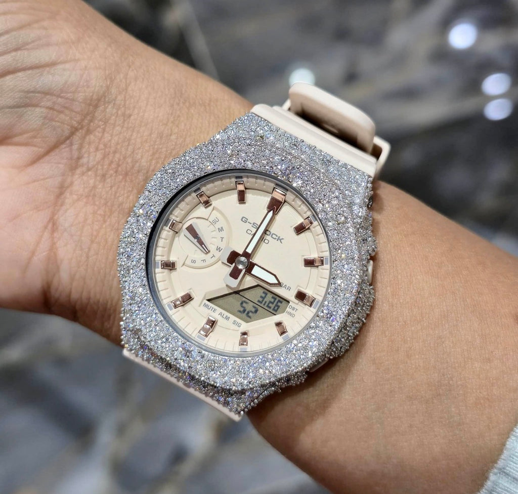 VVS-1 Moissanite Diamond Watch With Box & Papers