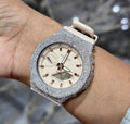 VVS-1 Moissanite Diamond Watch With Box & Papers