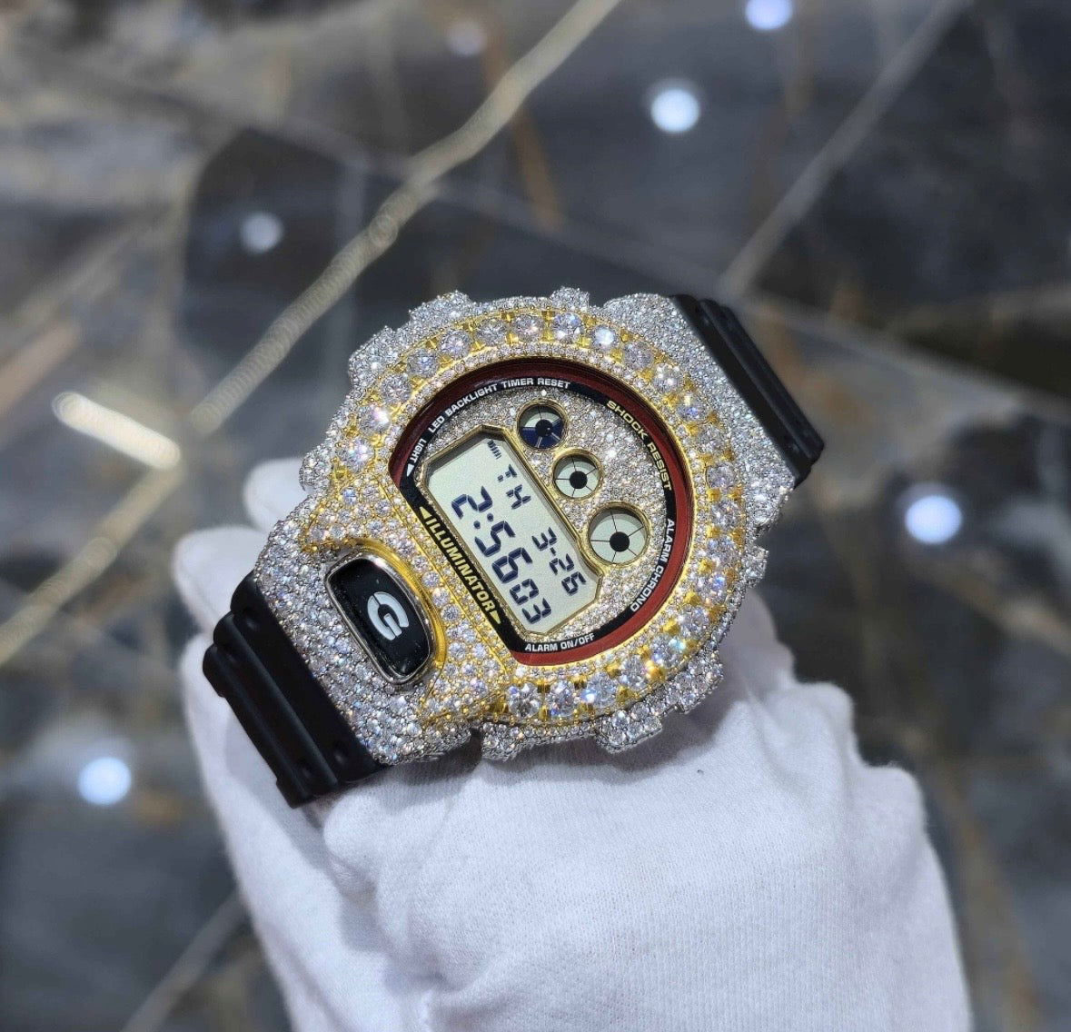 VVS-1 Moissanite Diamond Watch With Box & Papers