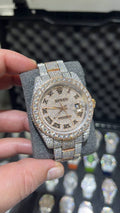 VVS-1 Moissanite Diamond Watch with Box & Papers