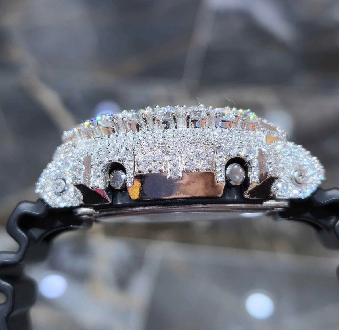 Moissanite Custom  Bezel G-Shock Watch
