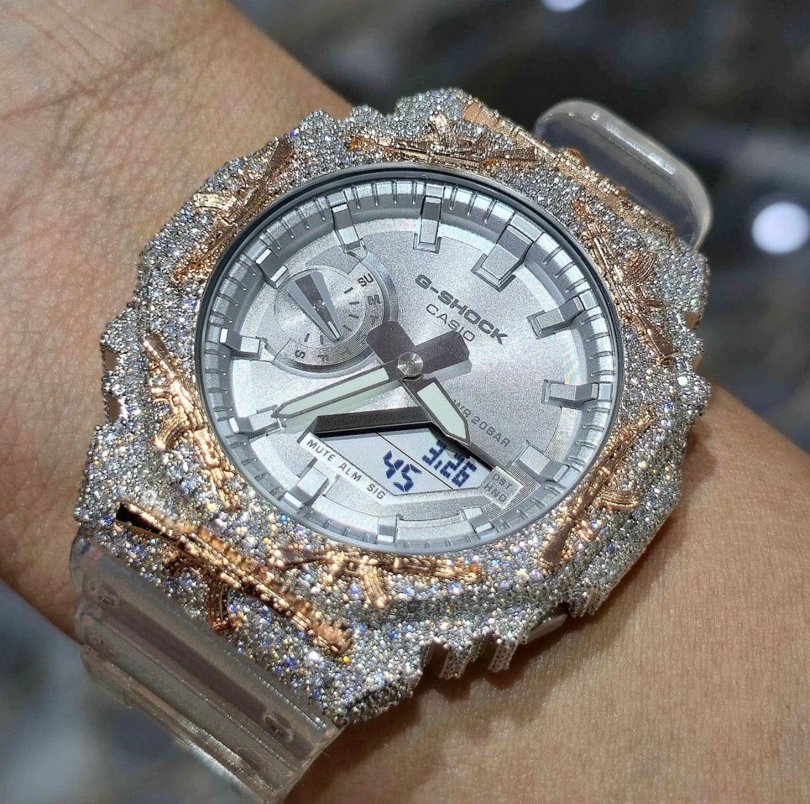 VVS-1 Moissanite Diamond Watch With Box & Papers