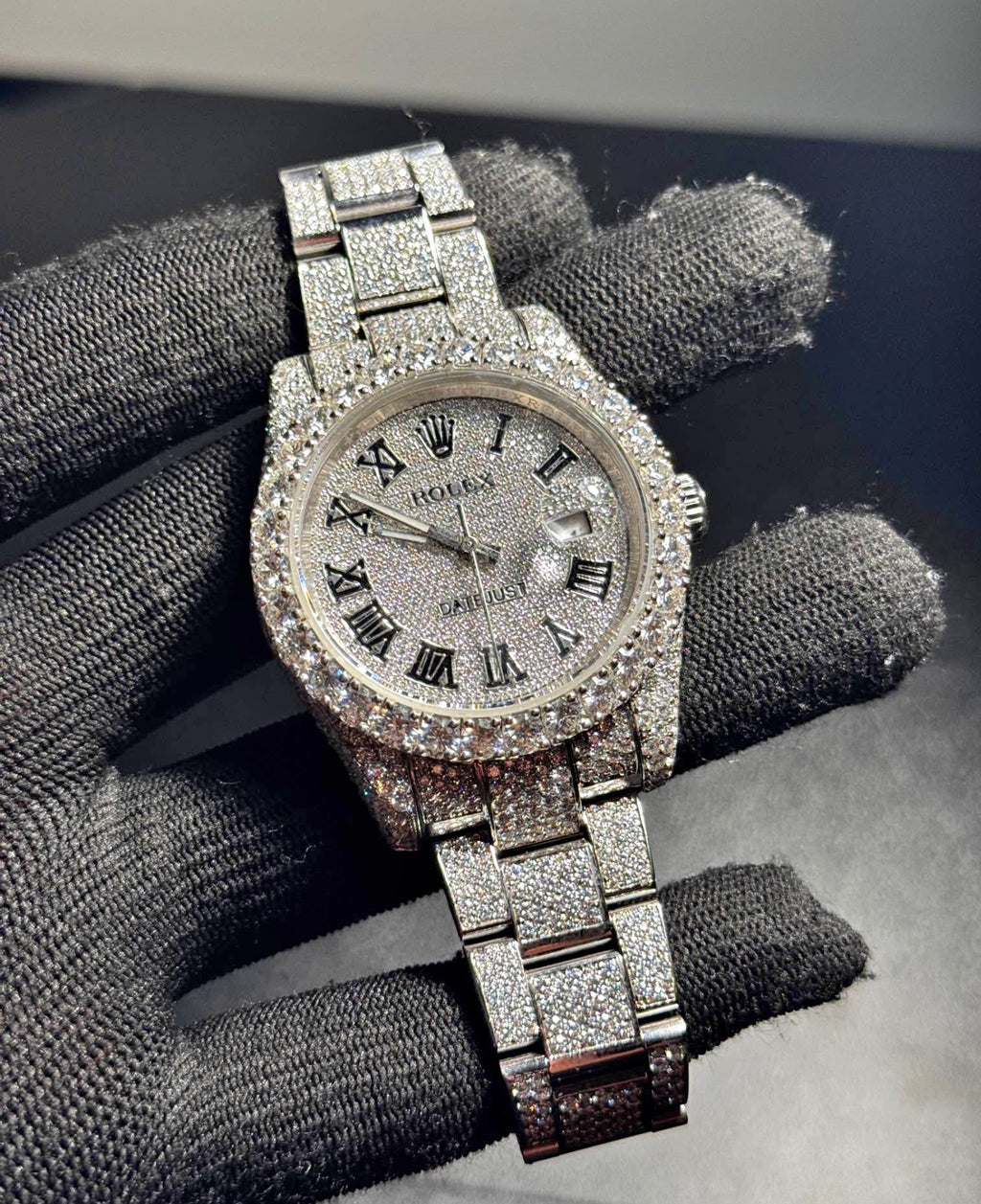 VVS-1 Moissanite Watch With Box & Papers