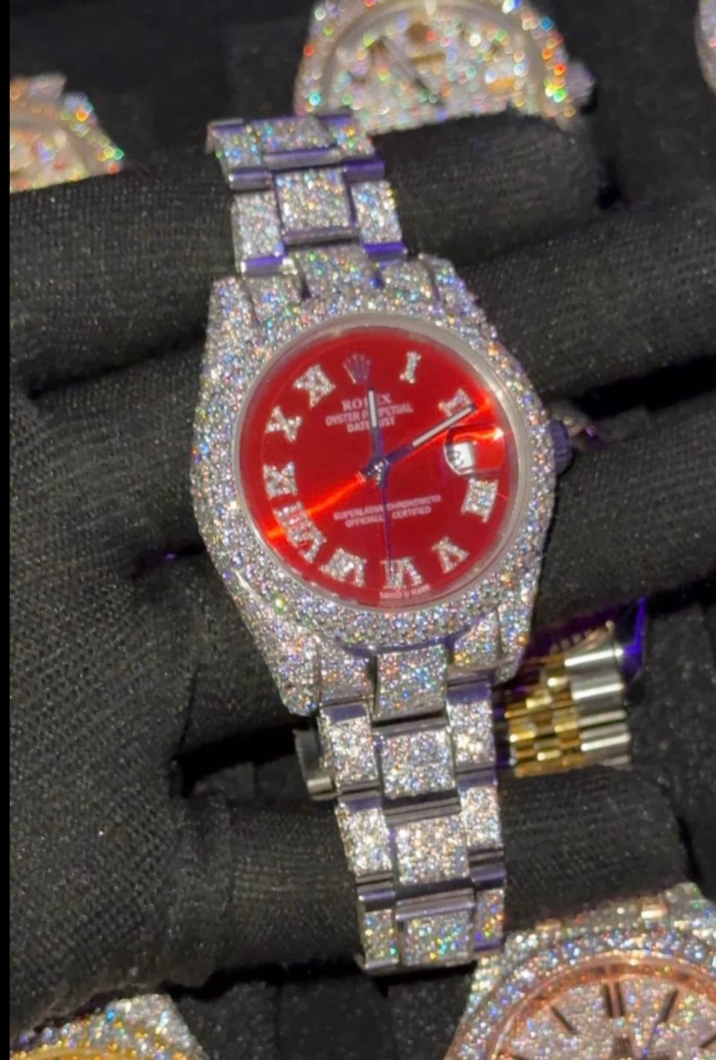 VVS-1 Moissanite Watch With Box & Papers