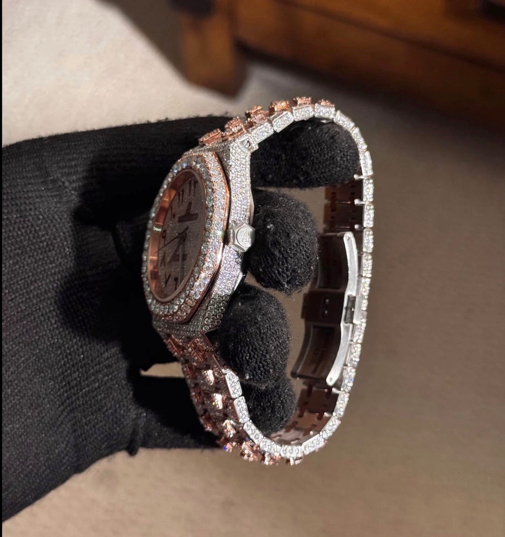 VVS-1 Moissanite Watch With Box & Papers