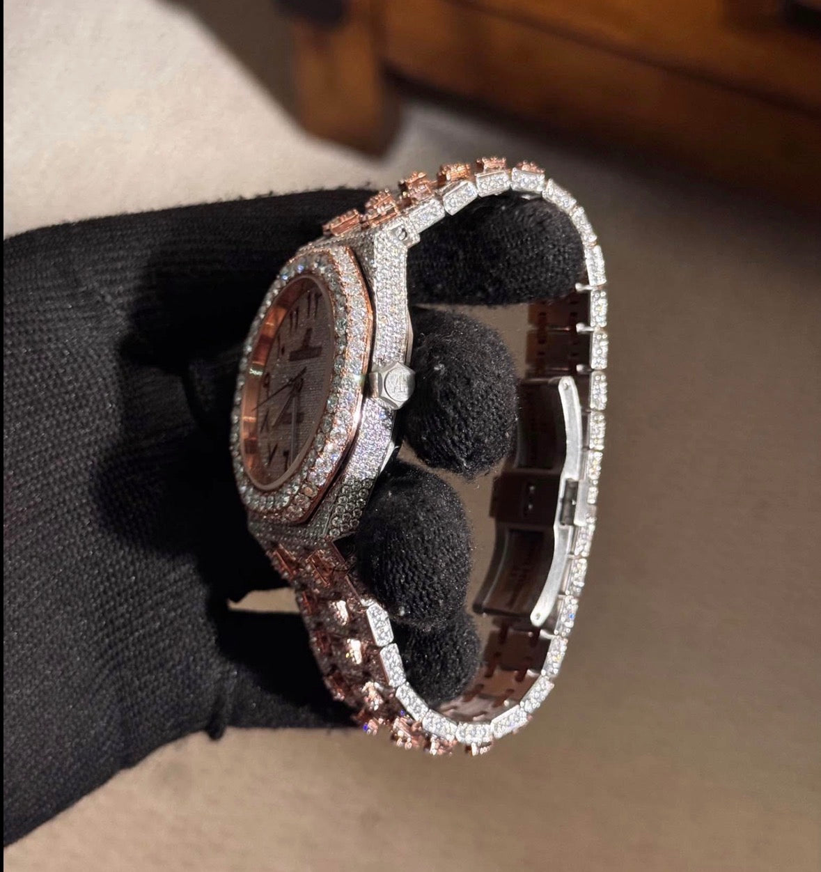 VVS-1 Moissanite Watch With Box & Papers