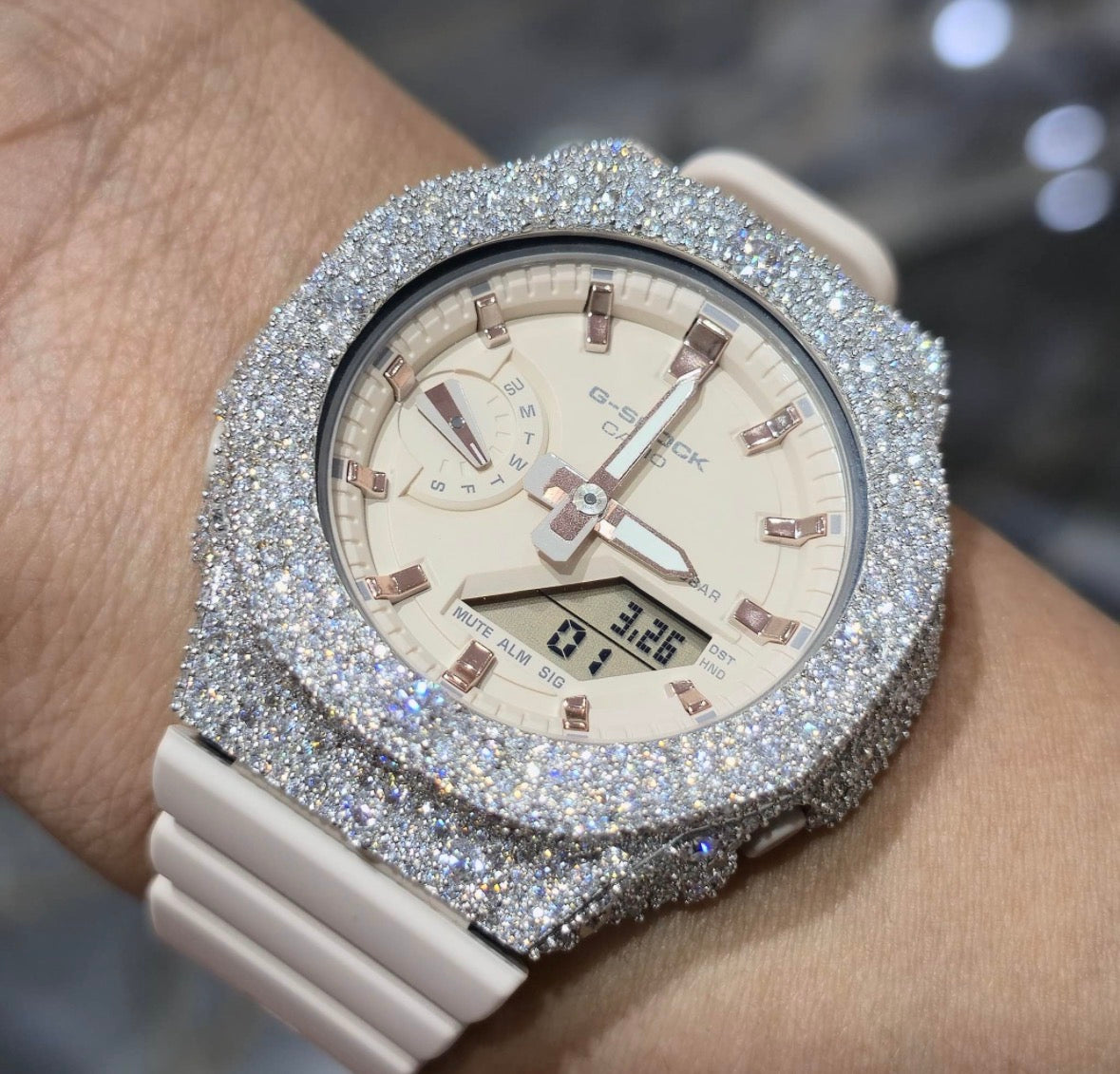 VVS-1 Moissanite Diamond Watch With Box & Papers