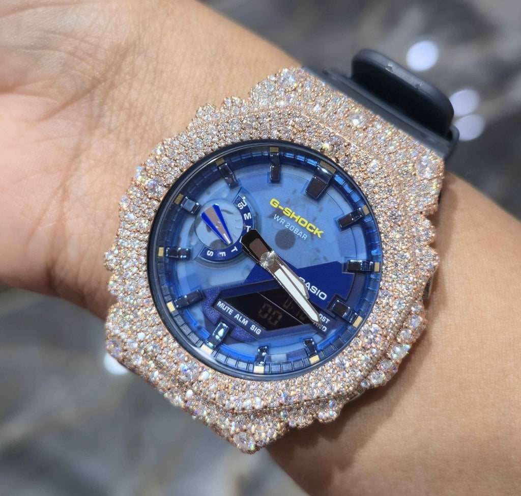 VVS-1 Moissanite Diamond Watch With Box & Papers