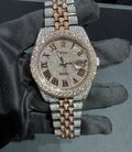 VVS-1 Moissanite Diamond Watch With Box & Papers