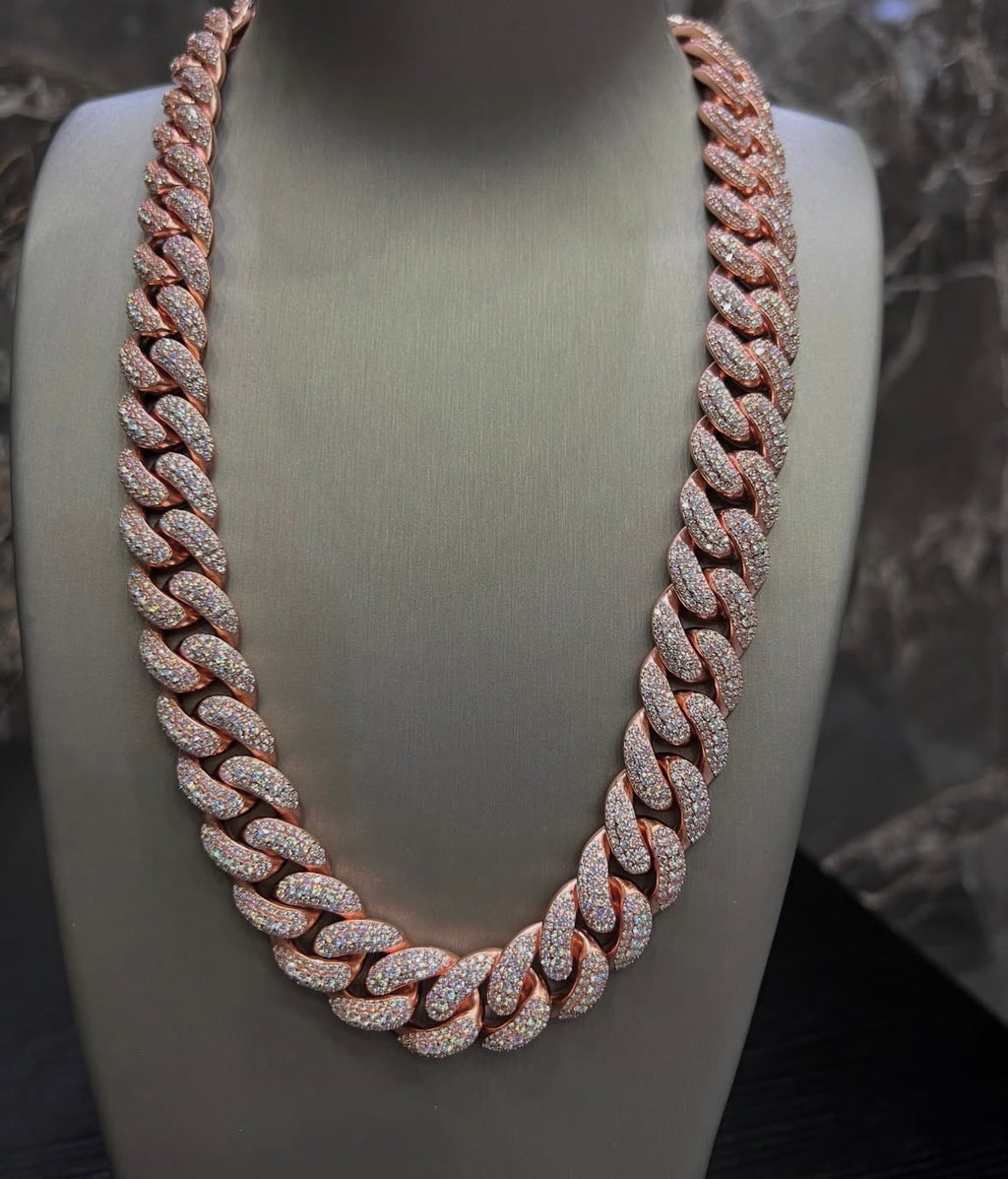 VVS-1 Moissanite Cuban Chain