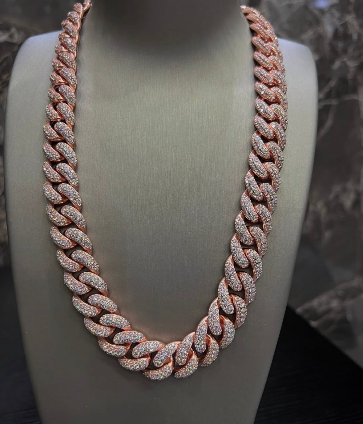 VVS-1 Moissanite Cuban Chain