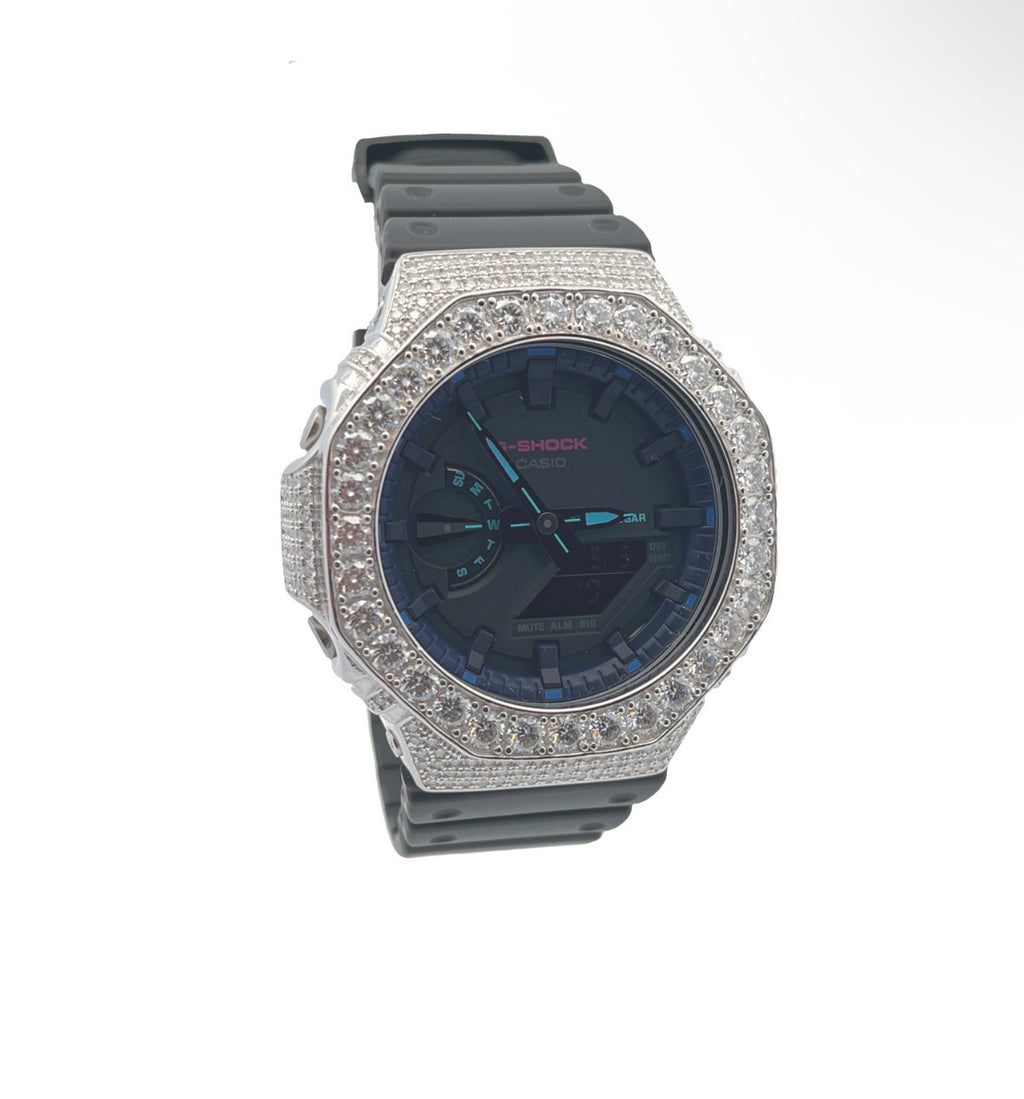 VVS-1 Moissanite Diamond Watch With Box & Papers