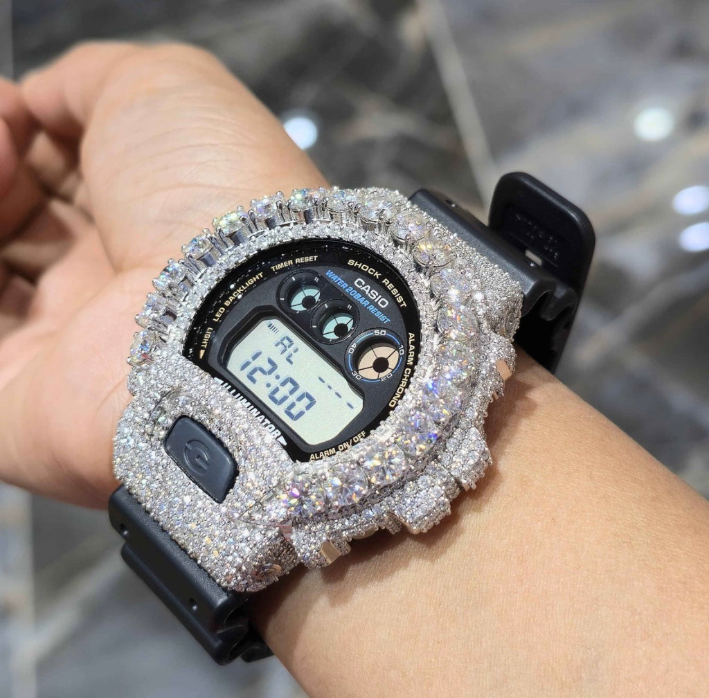 Moissanite Custom  Bezel G-Shock Watch