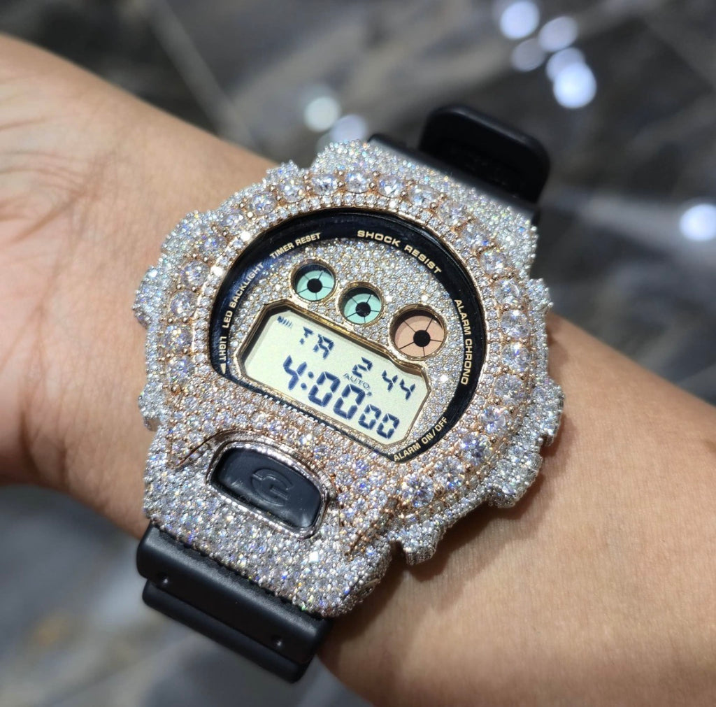 VVS-1 Moissanite Diamond Watch With Box & Papers