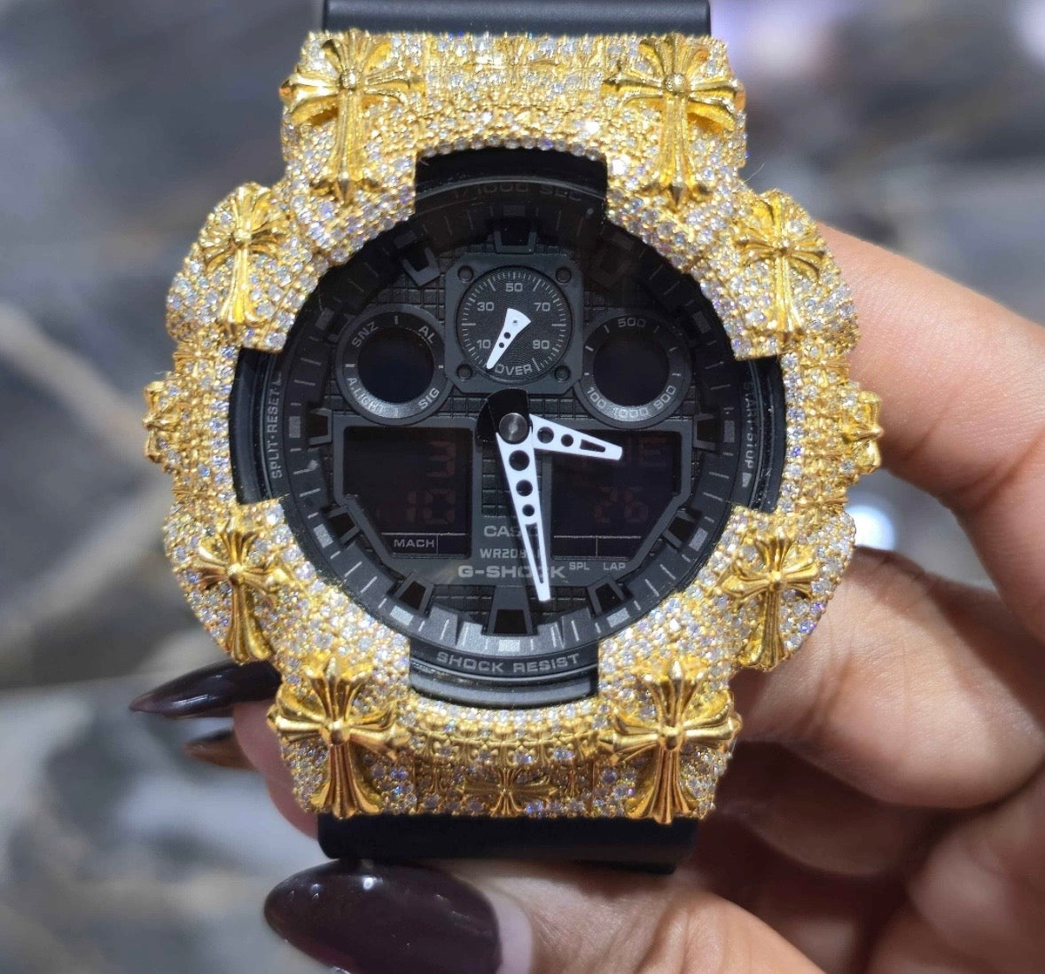 VVS-1 Moissanite Diamond Watch With Box & Papers